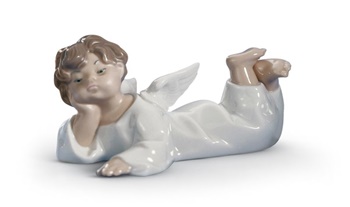 Angel Laying Down Figurine