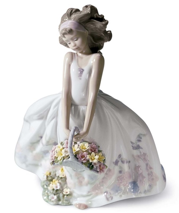 Wild Flowers Girl Figurine