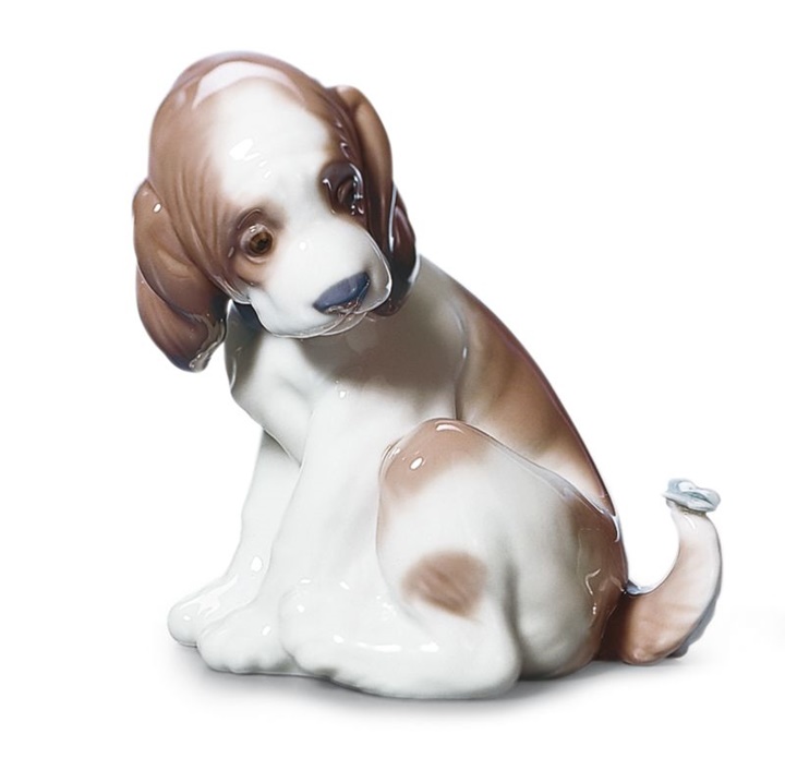 Gentle Surprise Dog Figurine